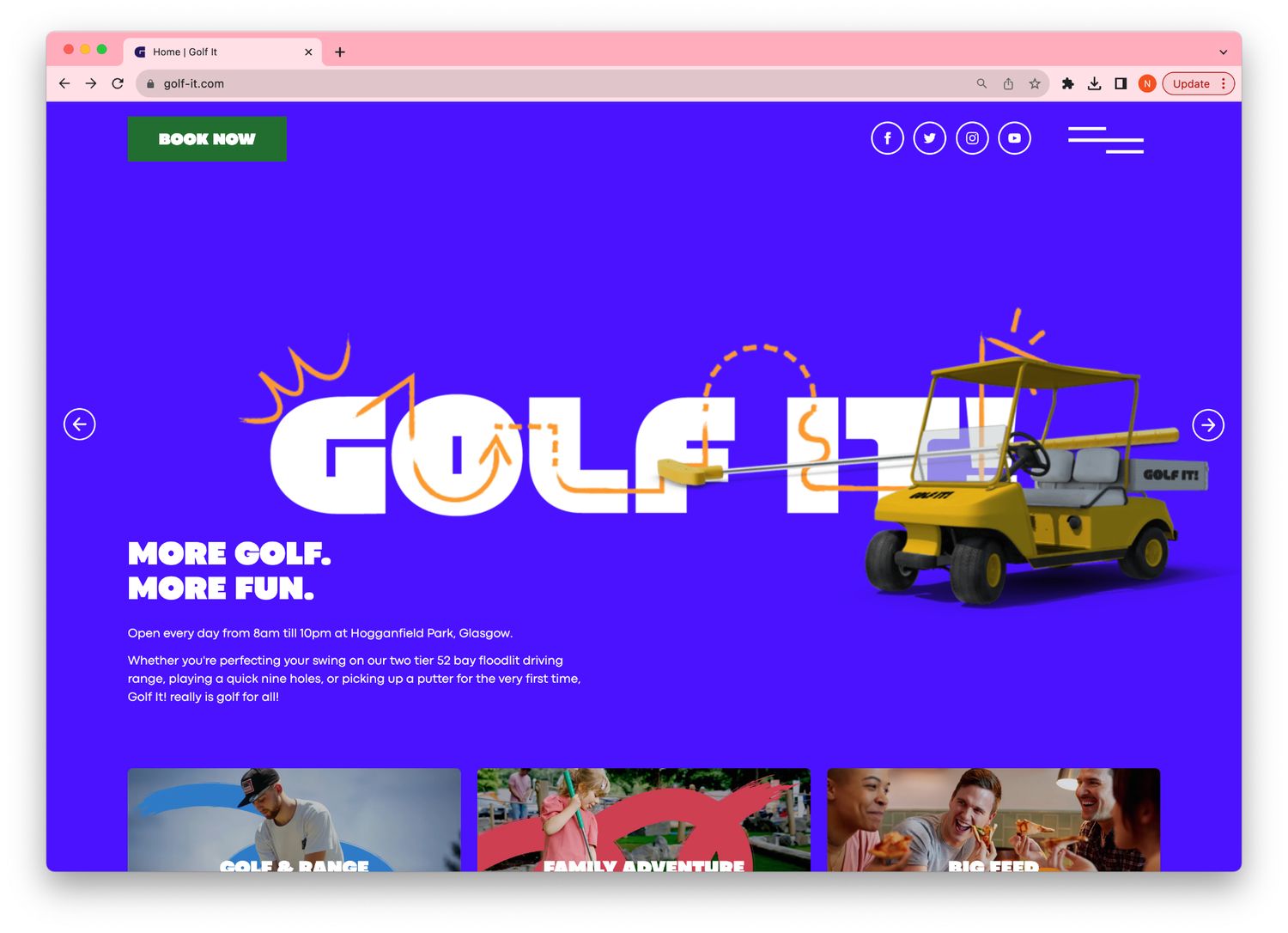 Golf It! digital experience