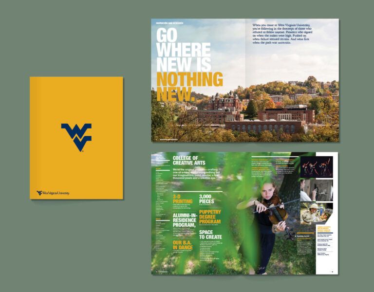 WVU admissions collateral